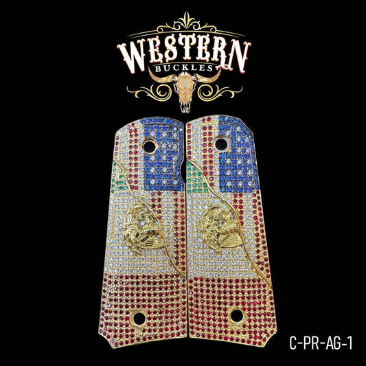 Cacha Colt 1911 Premium Zirconias Aguila - Western Buckles
