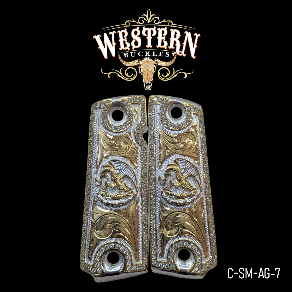 Cachas Colt 1911 Aguila Zirconias.