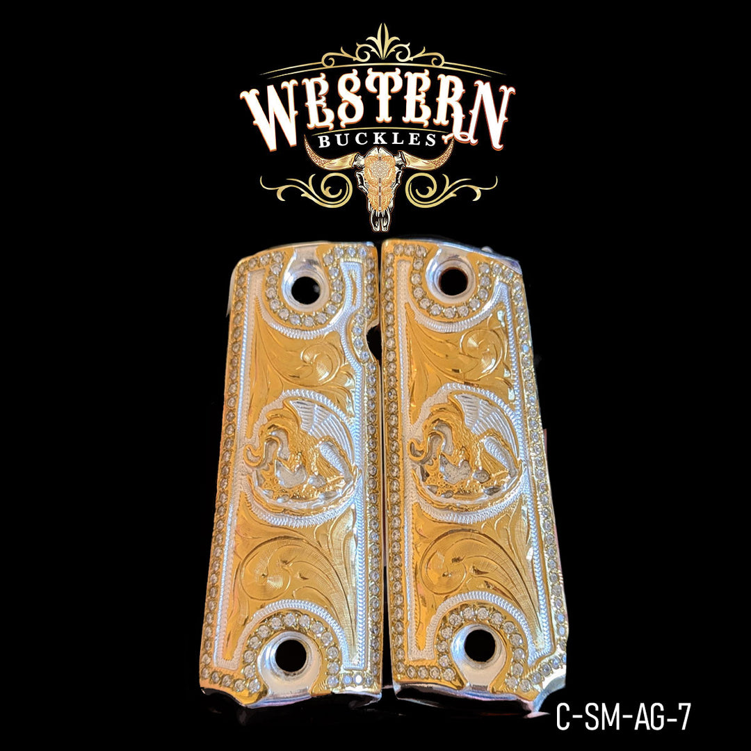 1911 Eagle Gun Grips | Handcrafted by Western Buckles | SKU C-SM-AG-7