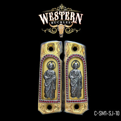 Cachas Colt 1911 Grips San Judas Piedras