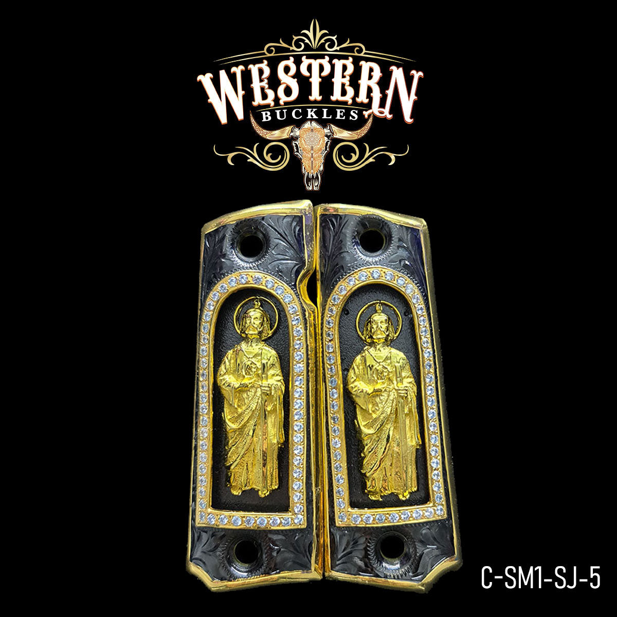 Cachas Colt 1911 Grips San Judas Piedras