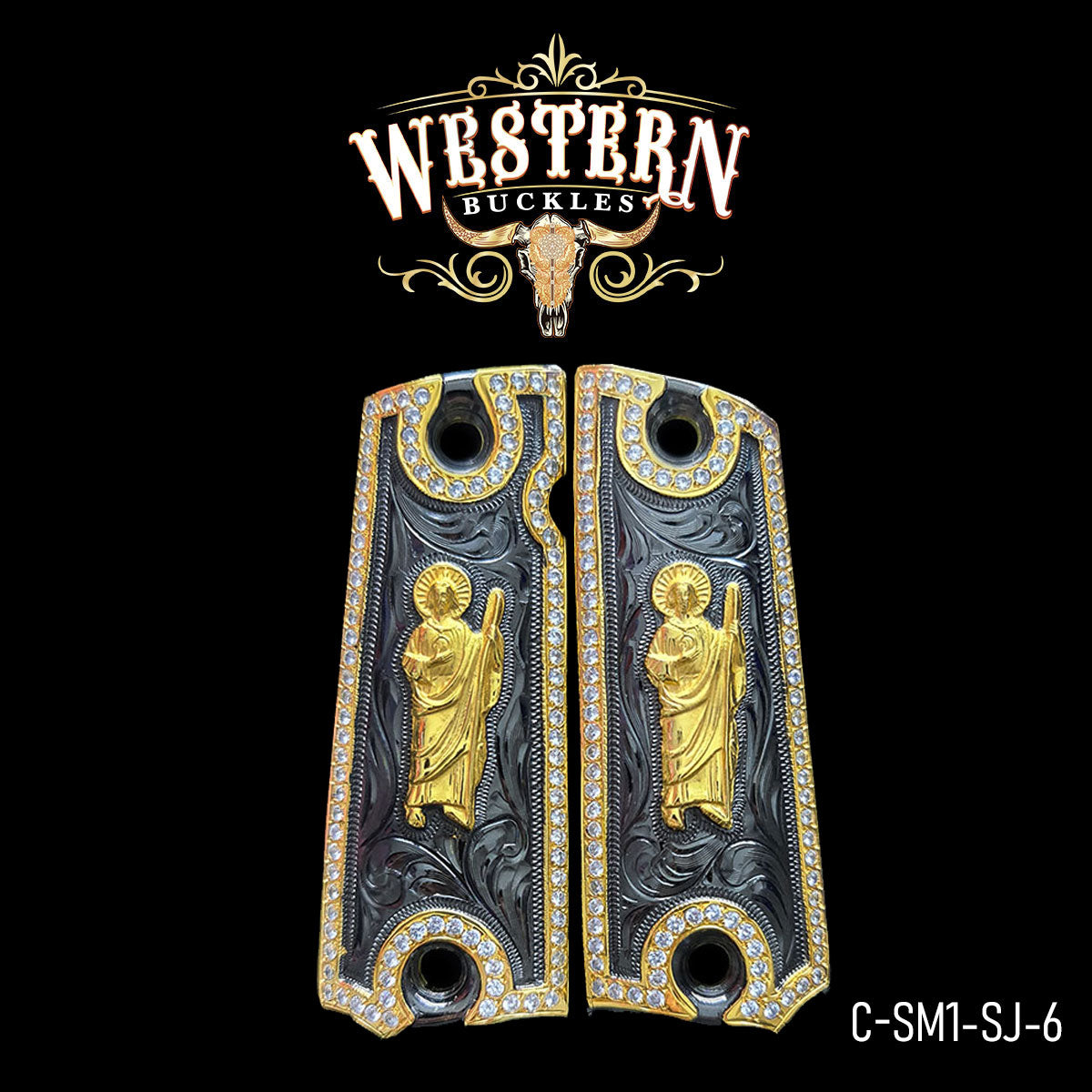 Cachas Colt 1911 Grips San Judas Piedras