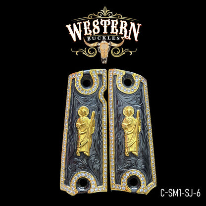 Cachas Colt 1911 Grips San Judas Piedras