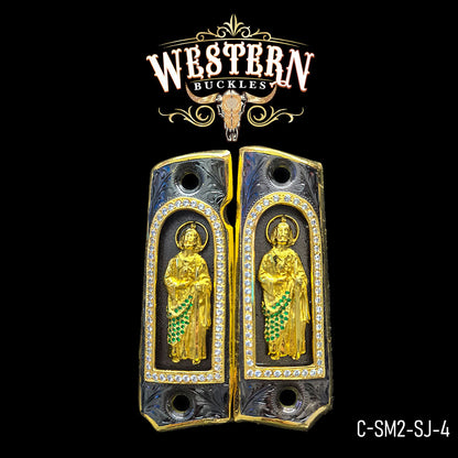 Cachas Colt 1911 Grips San Judas Piedras