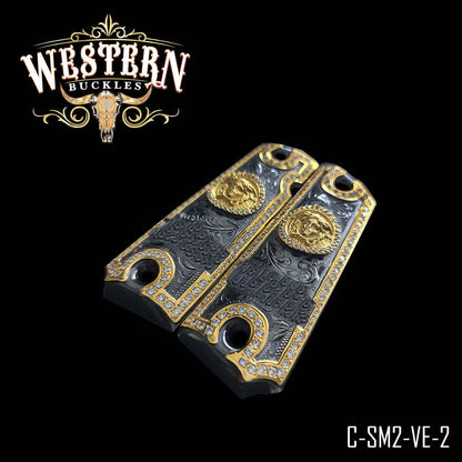 Cachas Colt 1911 Grips Medusa Piedras - Western Buckles