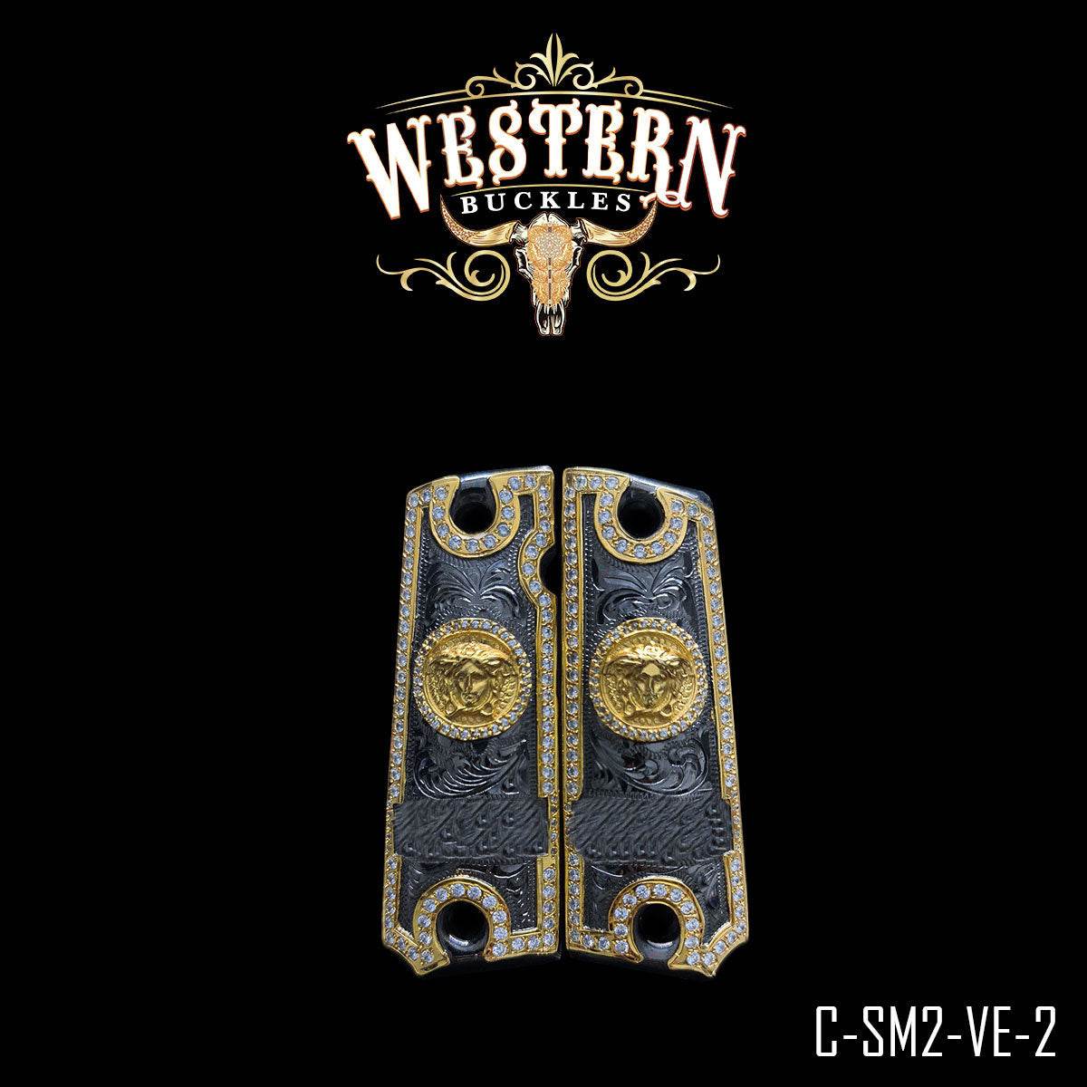 Cachas Colt 1911 Grips Medusa Piedras - Western Buckles