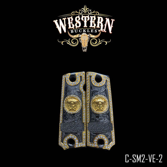 Cachas Colt 1911 Grips Medusa Piedras - Western Buckles