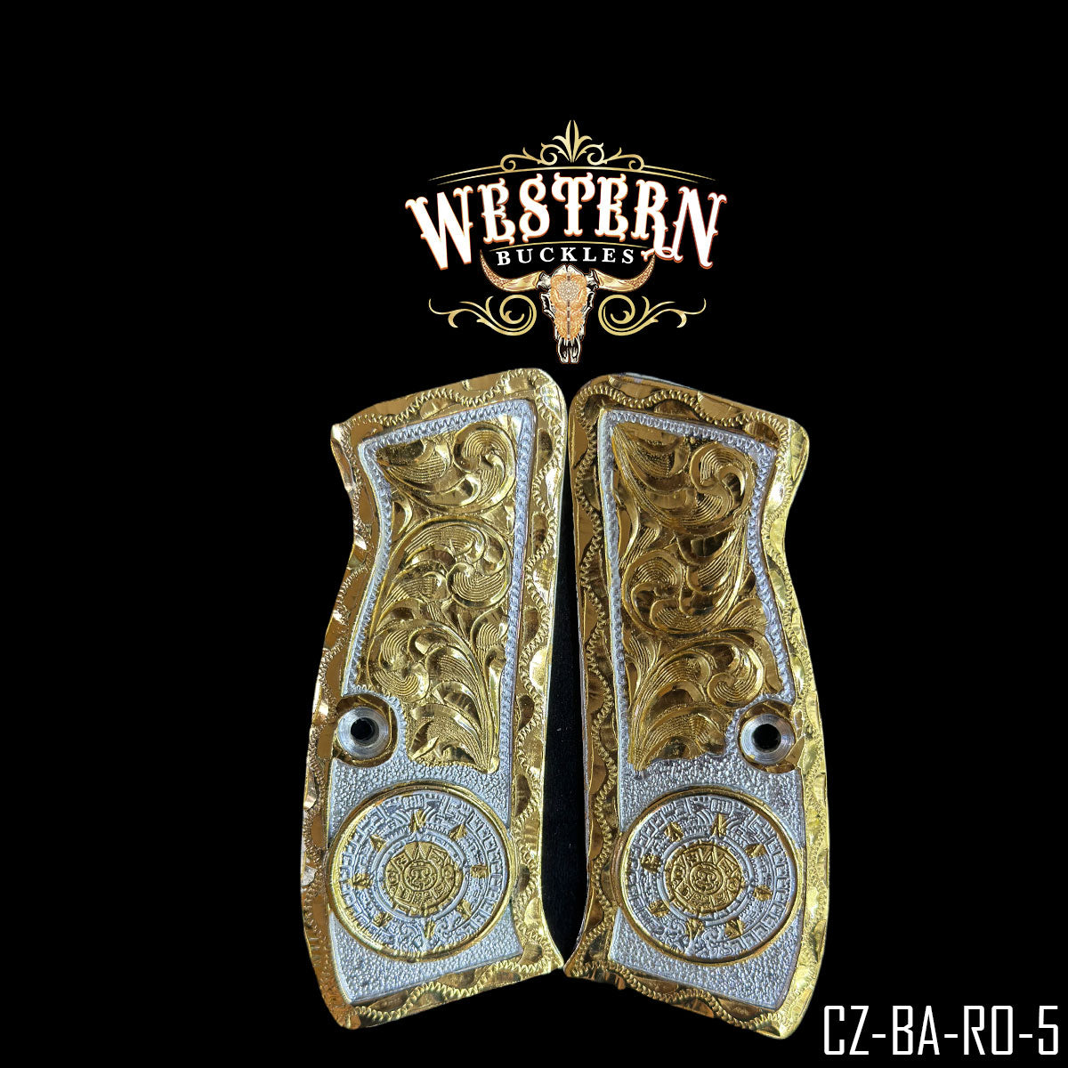 Cachas CZ 9mm Grips Calendario Azteca