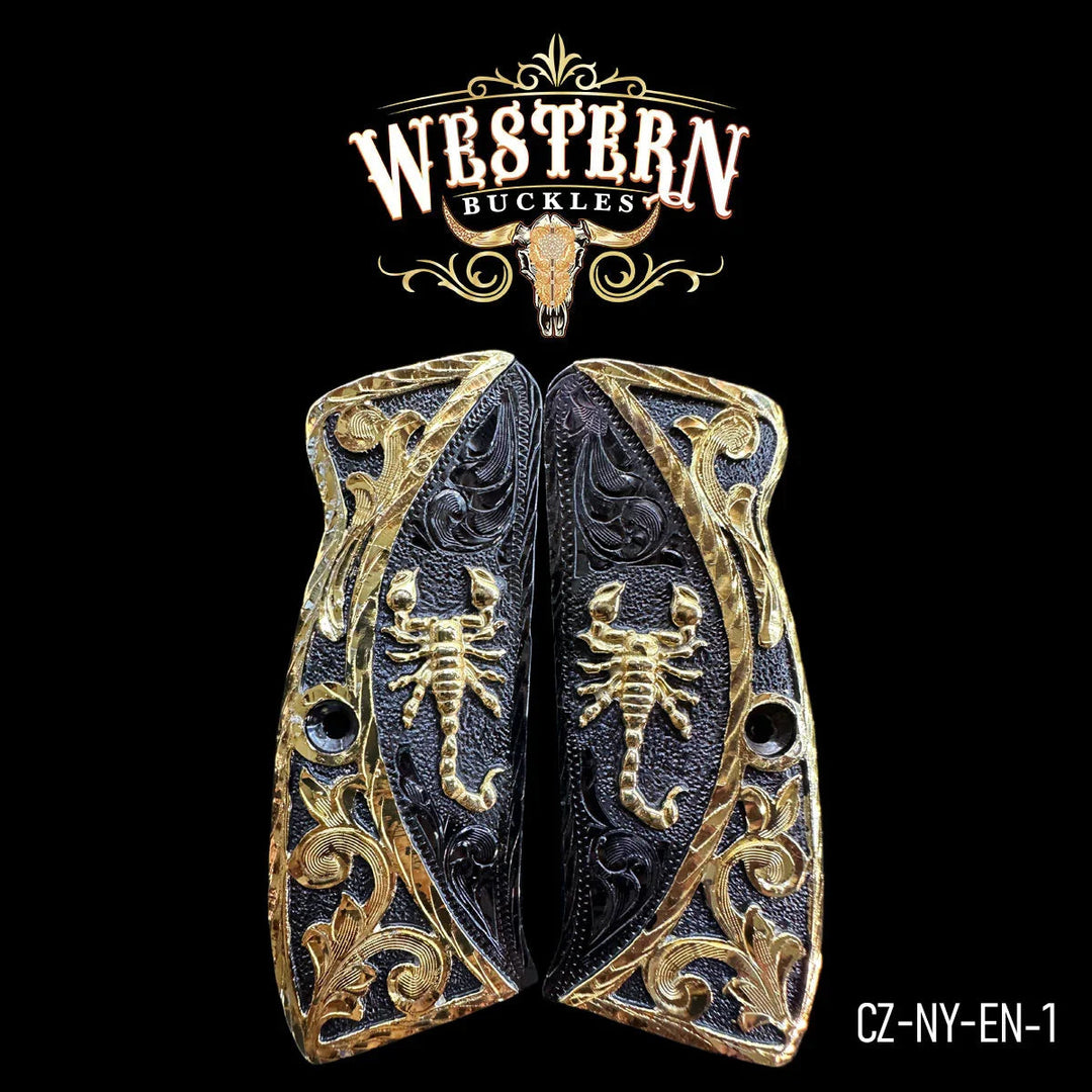Cachas CZ 9mm Escorpion Oro