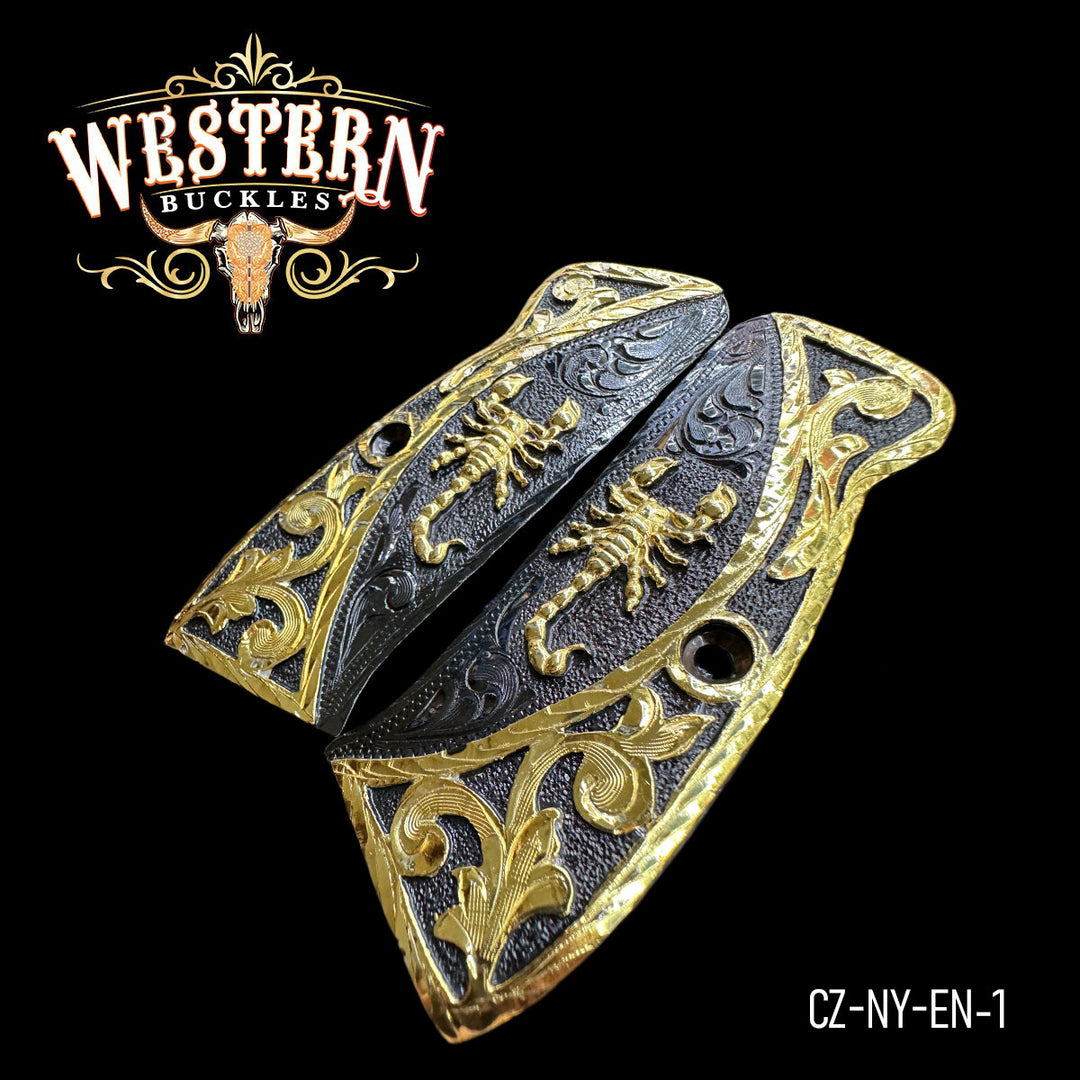 Cachas CZ 9mm Escorpion Oro