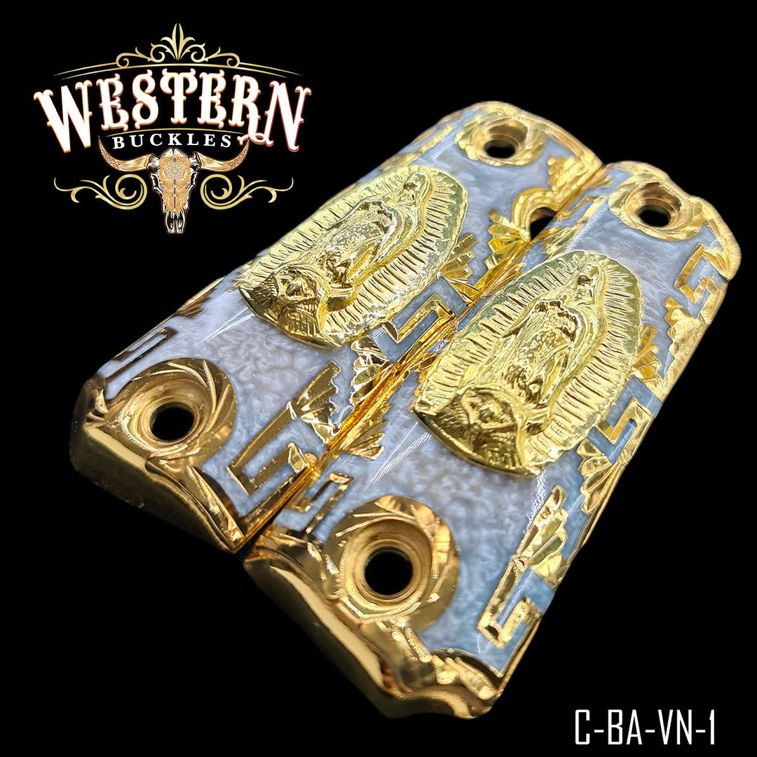 Cacha Colt 1911 Virgen Resina y Grecas