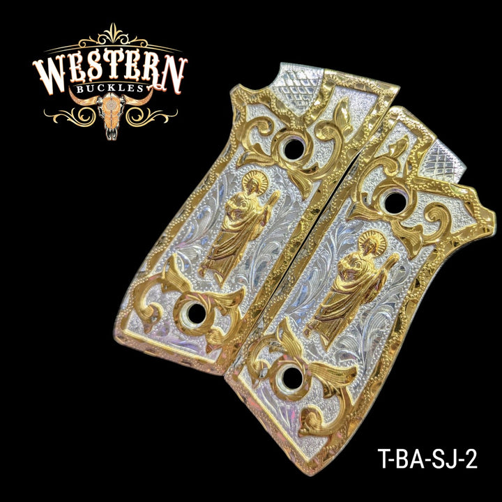 Cacha Taurus San Judas Rameada Oro y Plata