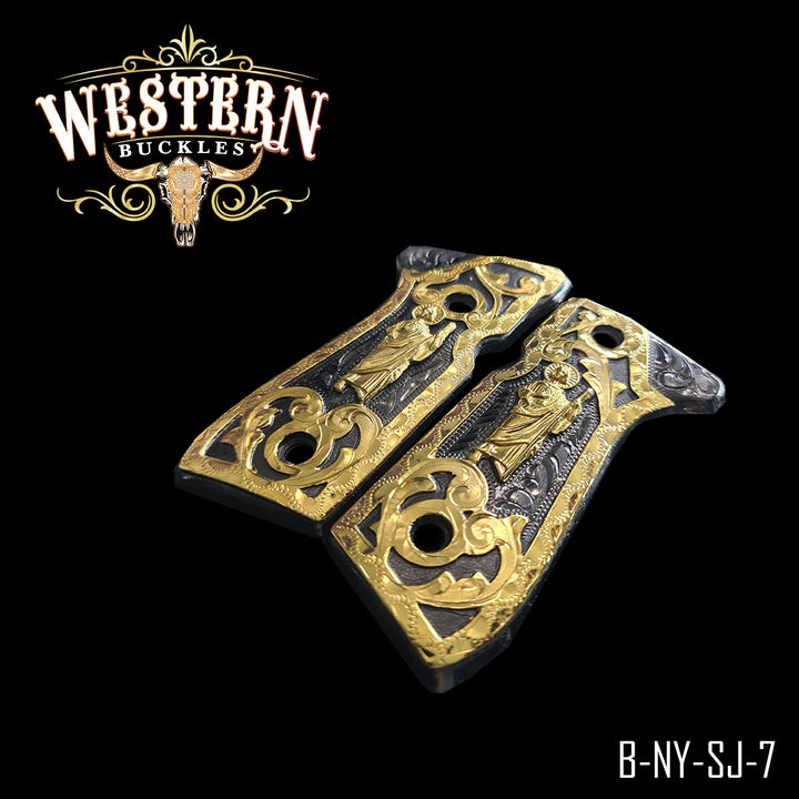 Cachas Beretta 92fs Grips San Judas Rameada-The Western Buckles
