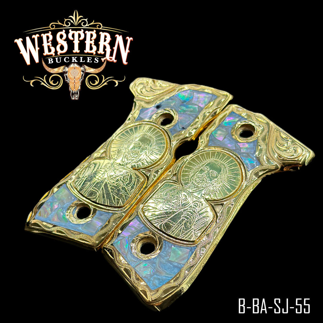 Cachas Beretta 92fs Grips San Judas Resina-The Western Buckles