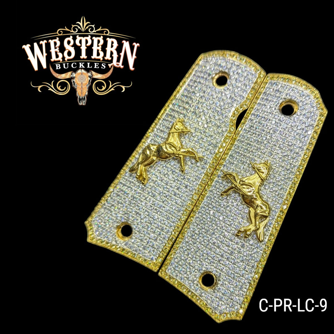 Cachas Colt 1911 Grips Premium Caballo Colt Zirconias