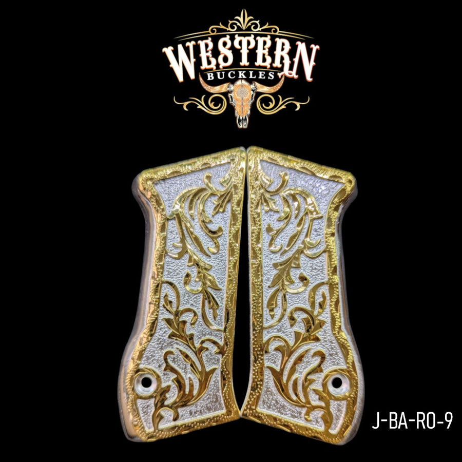 Scrollwork Grips for IWI Jericho 941 — 24K Gold-Plated