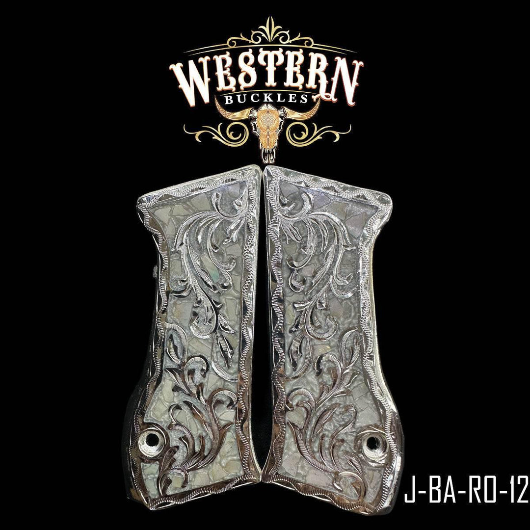 Cachas Jericho 941 9mm Rameado Plata y Resina-The Western Buckles