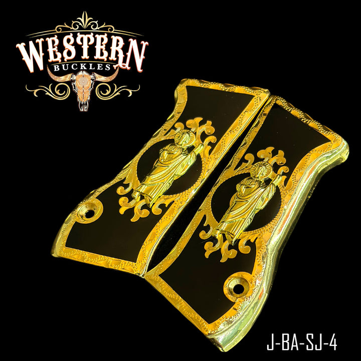 Cachas Jericho San Judas Oro y Resina-The Western Buckles