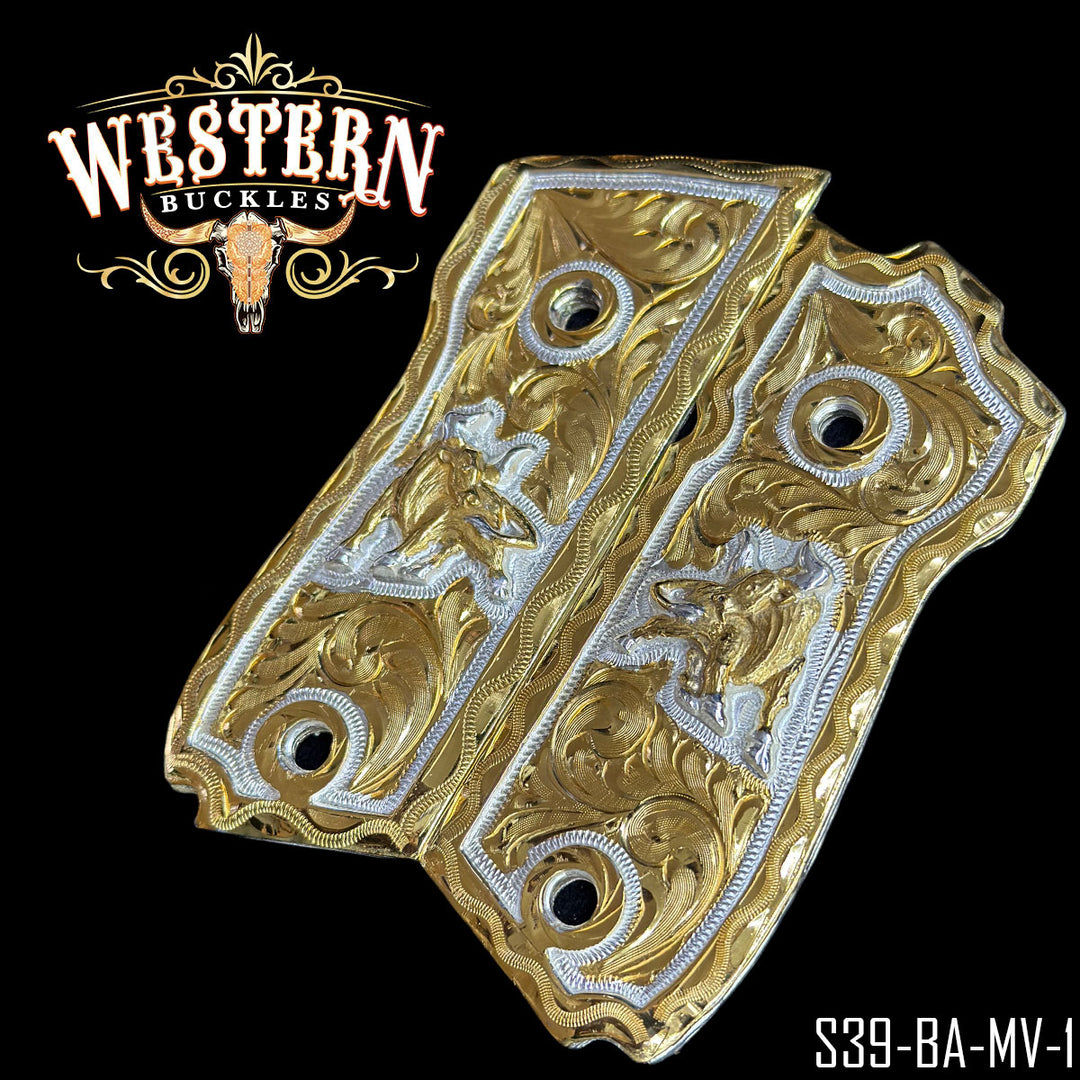 Cachas Smith &amp; Wesson 39 9mm Toro-The Western Buckles