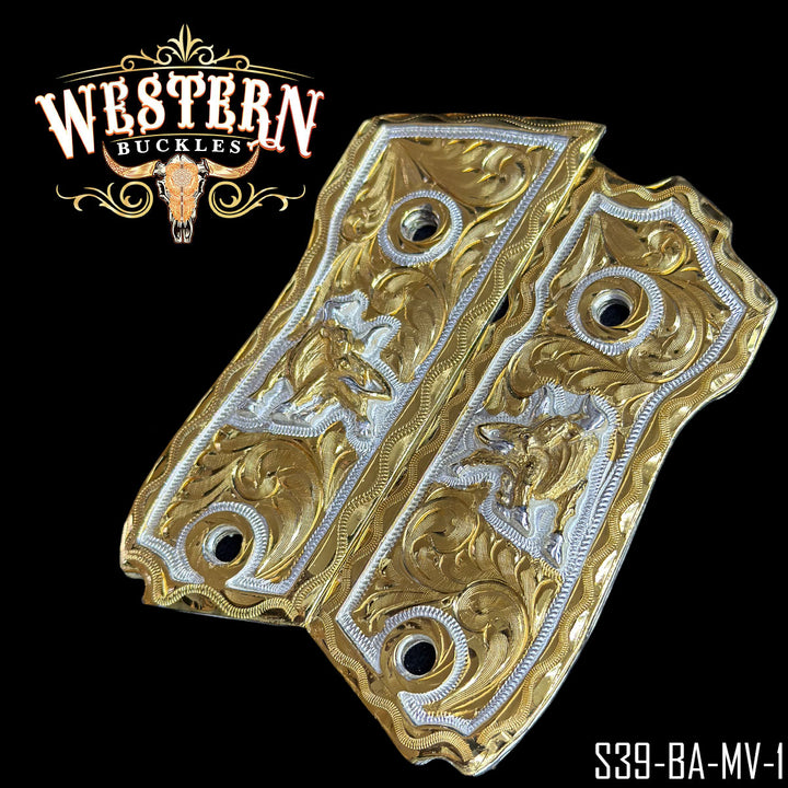 Cachas Smith &amp; Wesson 39 9mm Toro-The Western Buckles
