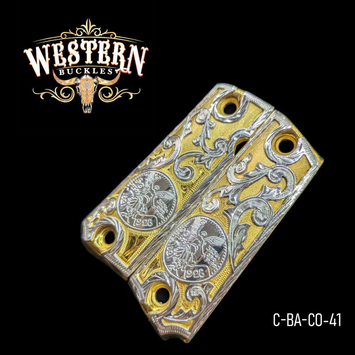 Centenario Custom Grips for Colt 1911 Full-Size — 24K Gold-Plated