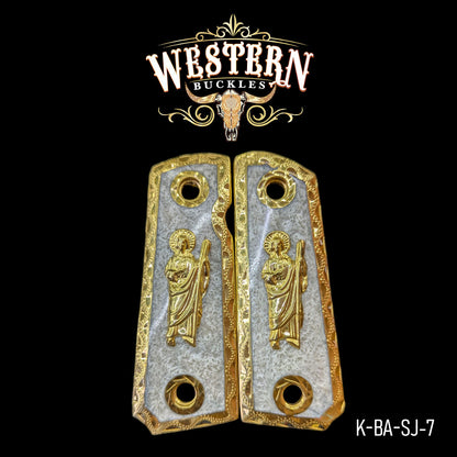 Cachas Colt Compact Officer Grips San Judas Resina