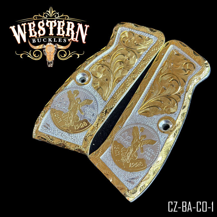 Cz 9mm Centenario Gold Plated-The Western Buckles