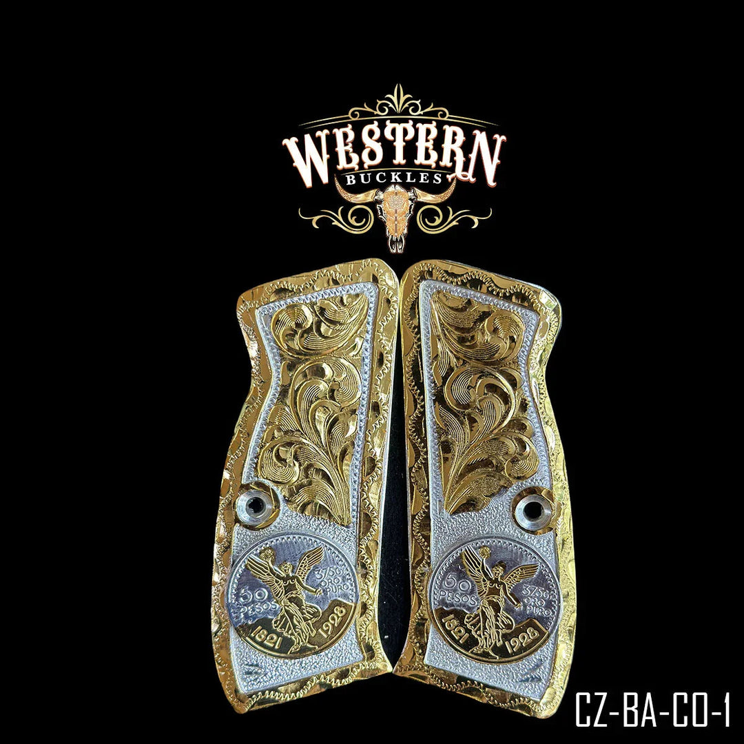 Cz 9mm Centenario Gold Plated-The Western Buckles