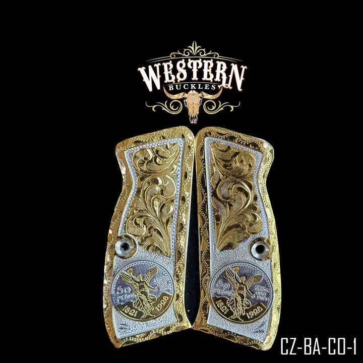 Cz 9mm Centenario Gold Plated-The Western Buckles
