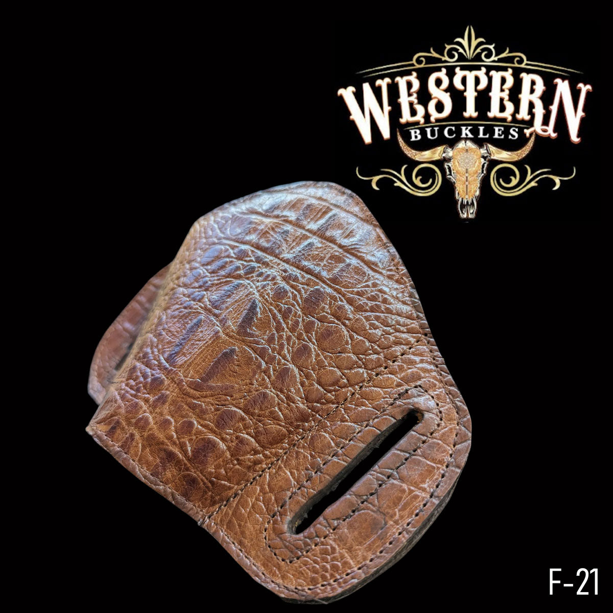 Gun Holster Funda Cocodrilo 1 Cafe