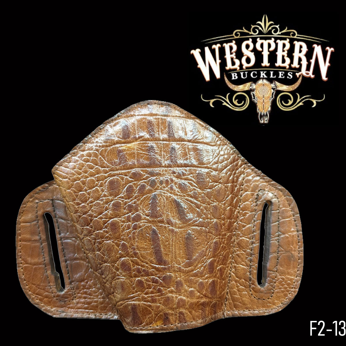 Gun Holster Funda Cocodrilo 1 Cafe