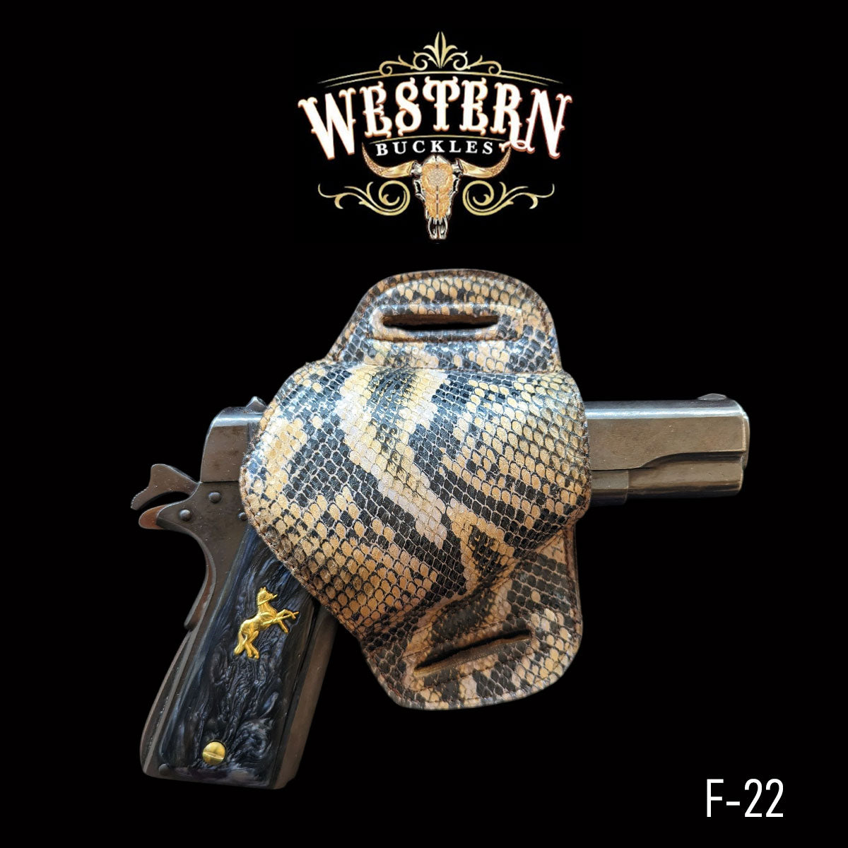 Gun Holster Funda Serpiente Cafe