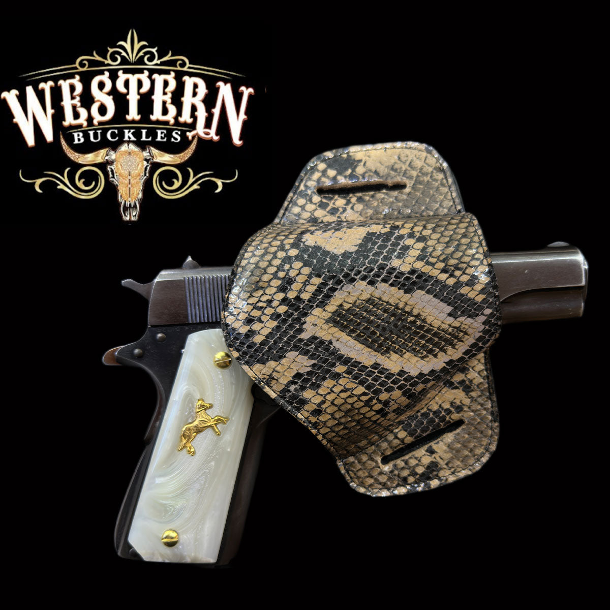 Gun Holster Funda Serpiente Cafe
