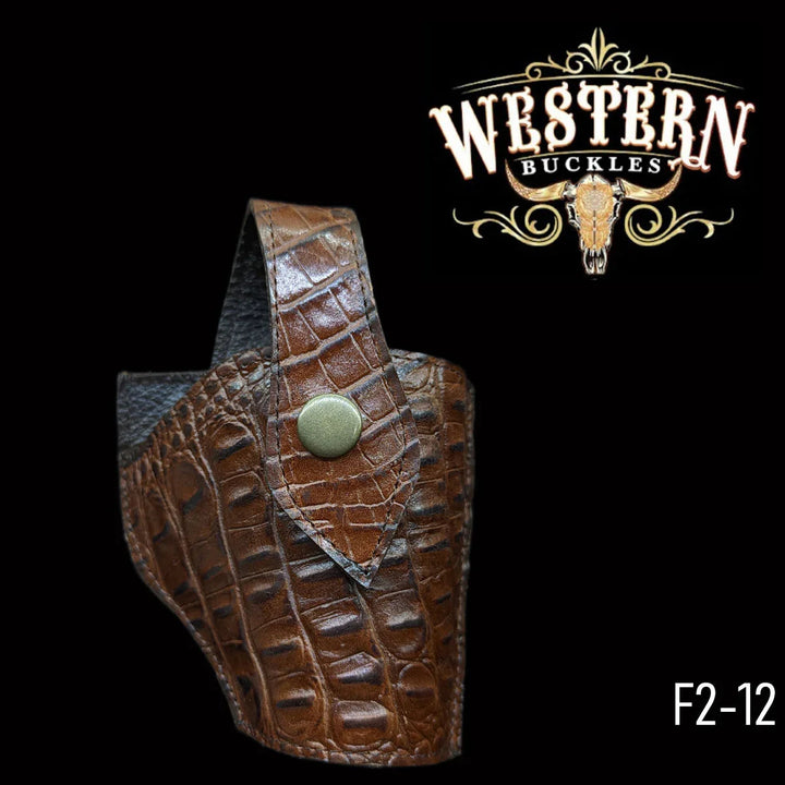 Gun Holster Funda Cocodrilo Rojizo