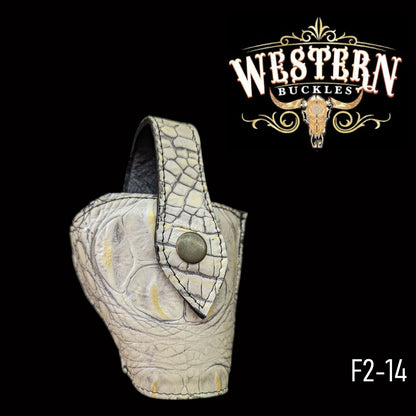 Gun Holster Funda Cocodrilo Beige