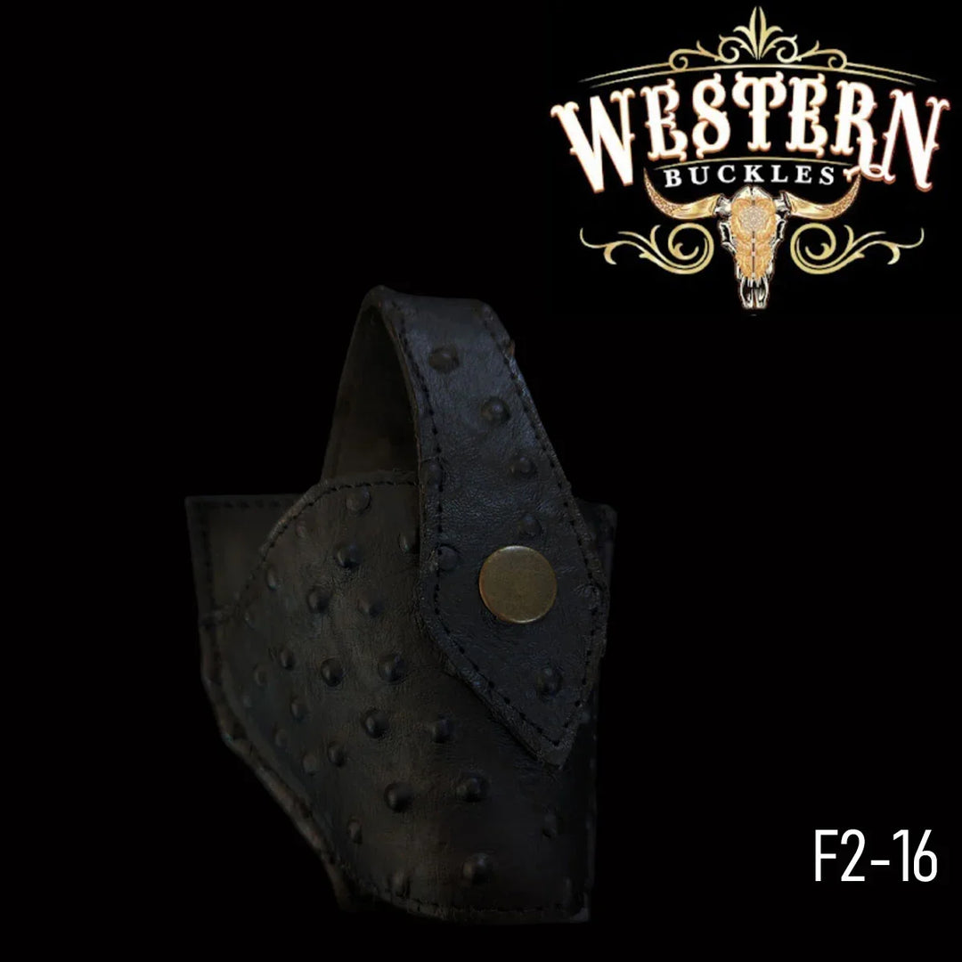 Gun Holster Funda Avestruz Negro