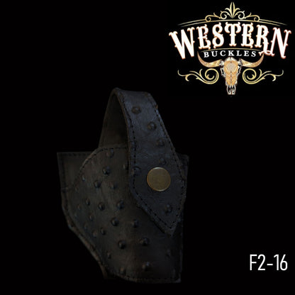 Gun Holster Funda Avestruz Negro