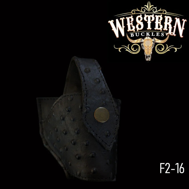 Gun Holster Funda Avestruz Negro