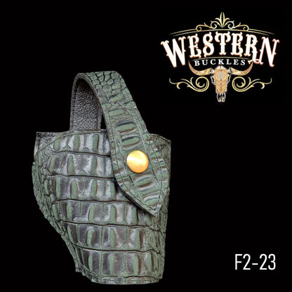 Gun Holster Funda Cocodrilo Verde 1