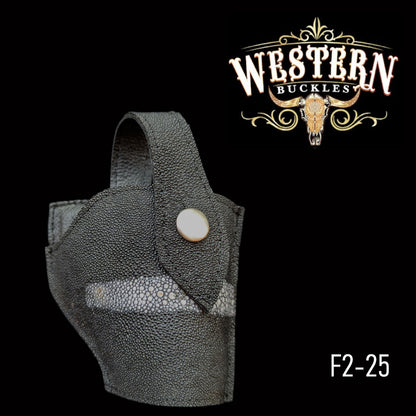 Gun Holster Funda Mantarraya Negro con Blanco