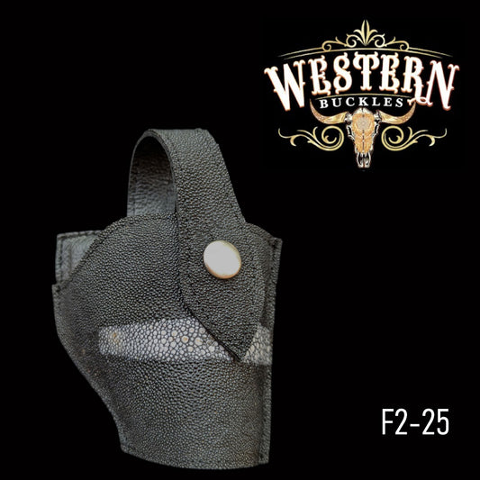 Gun Holster Funda Mantarraya Negro con Blanco