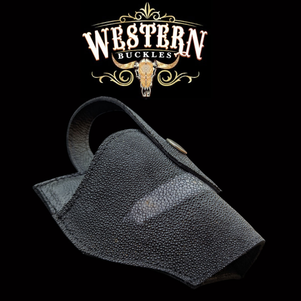 Gun Holster Funda Mantarraya Negro con Blanco