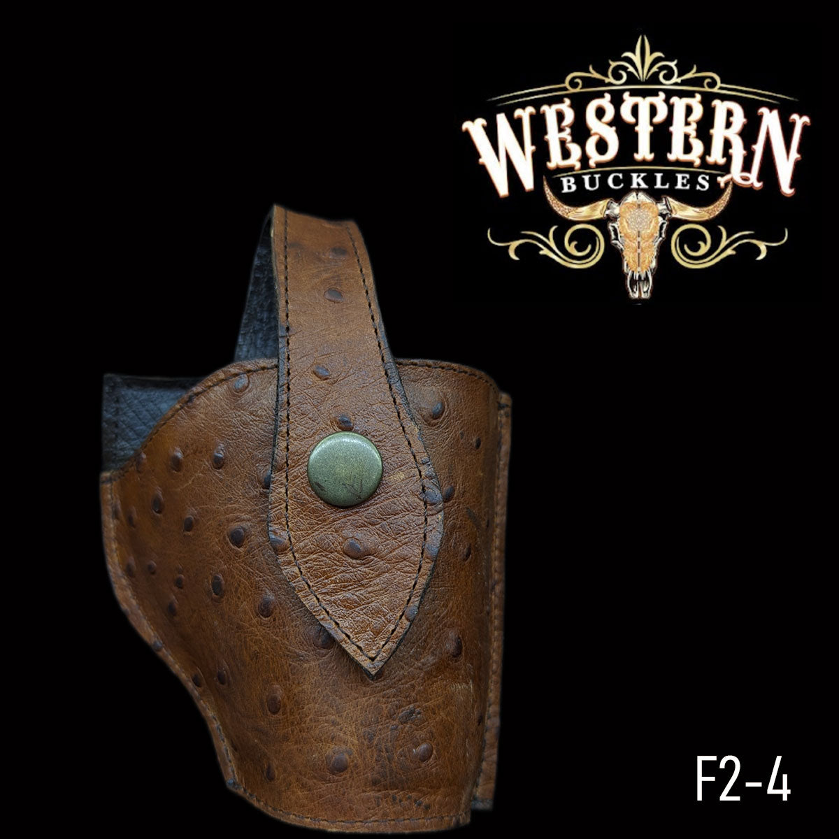 Gun Holster Funda Avestruz Cafe