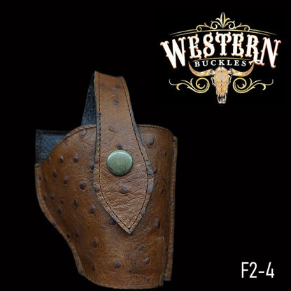 Gun Holster Funda Avestruz Cafe