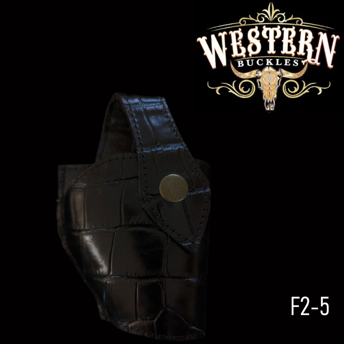 Gun Holster Funda Cocodrilo Negro