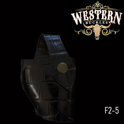Gun Holster Funda Cocodrilo Negro