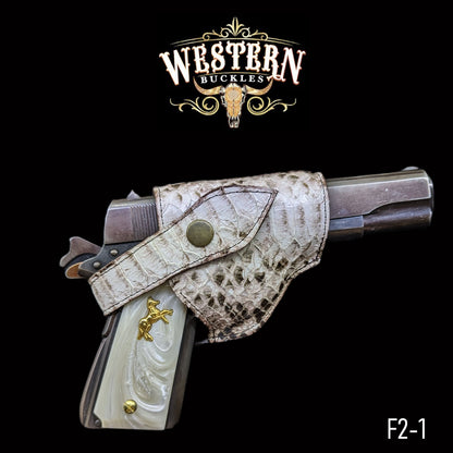 Gun Holster Funda Vibora Blanco