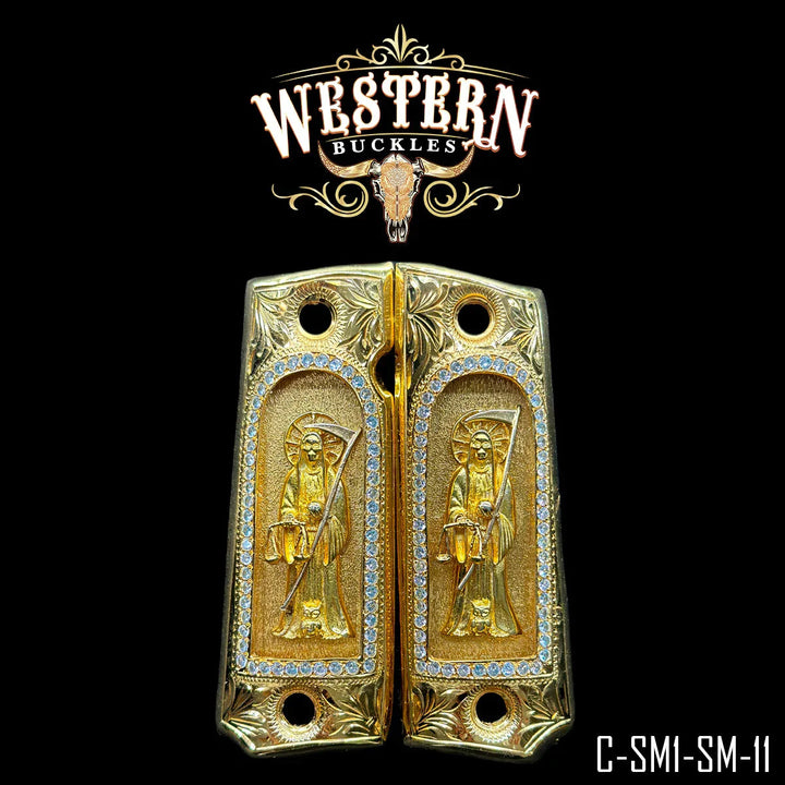 Full Size 1911 Holy Death Zircoins-The Western Buckles