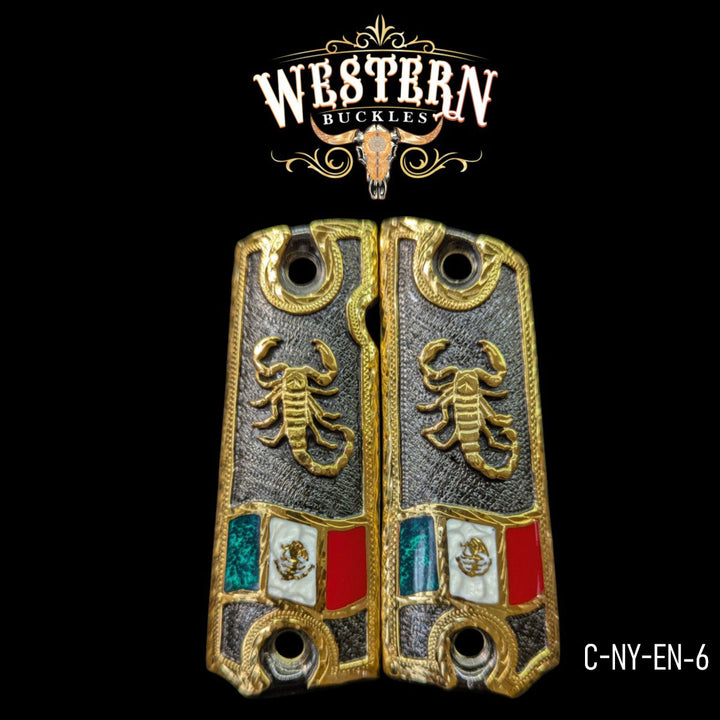 Scorpion Grips for Colt 1911 Full-Size — 24K Gold-Plated