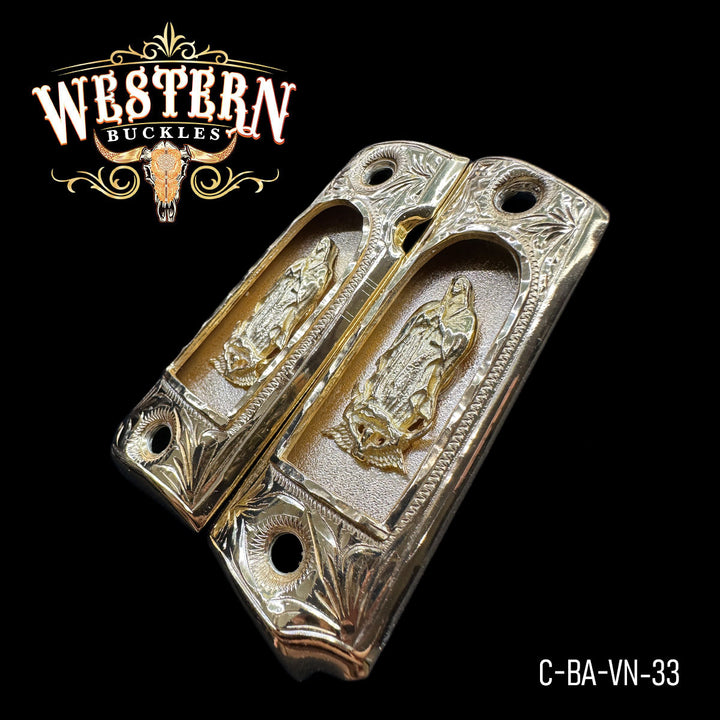 Full Size 1911 Virgen Nicho de Oro-The Western Buckles